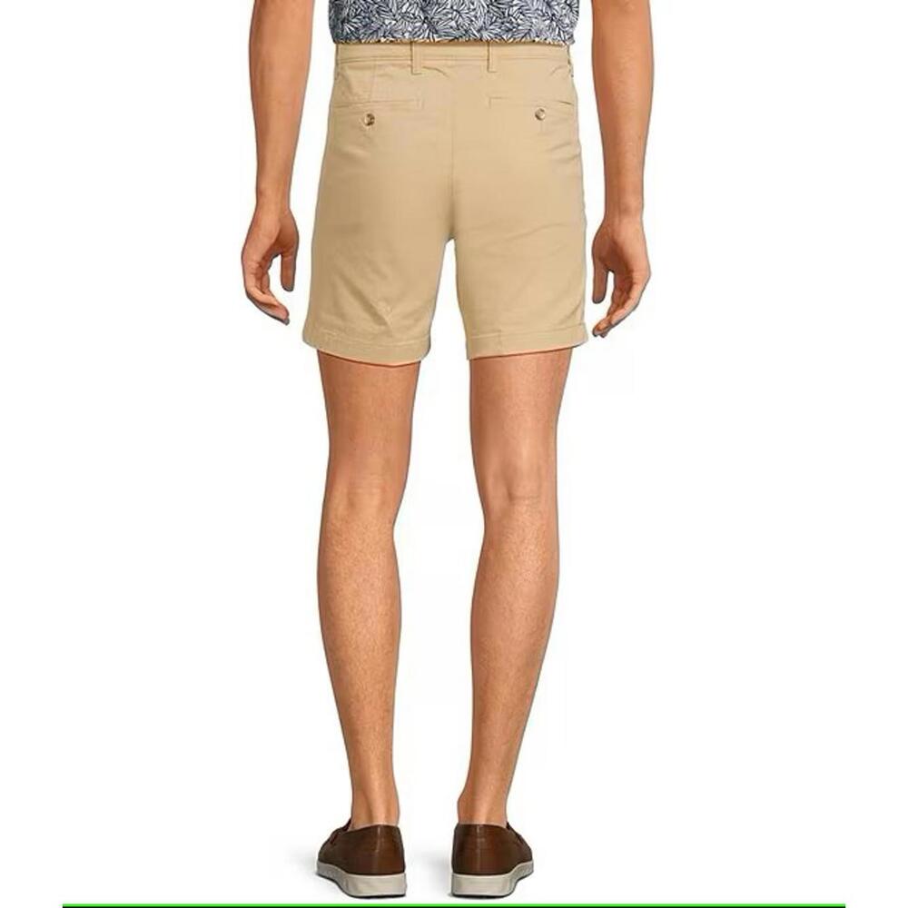 Roundtree & Yorke Casuals Flat Front 7" Inseam Shorts - NWT (New) - Picture 2 of 4